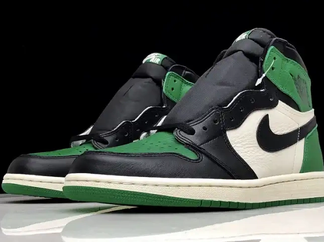 Rep TBkick 555088-302 NRG Green High OG 1 Pine Sail-Black Air Jordan 0619